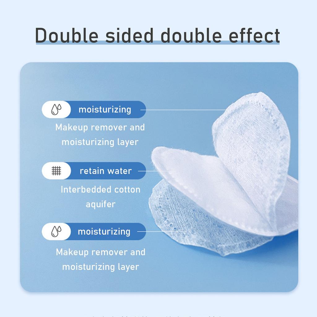 Одноразовые косметические ватные диски Beauty Cleaning влажные компрессные косметические ватные диски Edge трехслойные сэндвич косметические ватные диски 100 шт. 10 мл