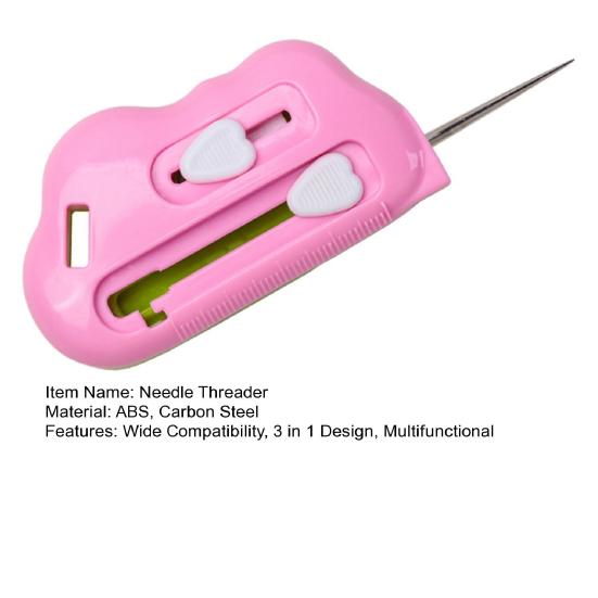 Магнитная направляющая для шва 3 в 1 Многофункциональная направляющая для шитья со шкалой, нитевдеватель для иглы, распарыватель швов, направляющая для шва, подгибатель для швейной машины