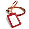 Wake Stationery Original Made In Japan Domestic Tochigi Leather Genuine Leather Vertical ID Card Card Holder Red Case/ID