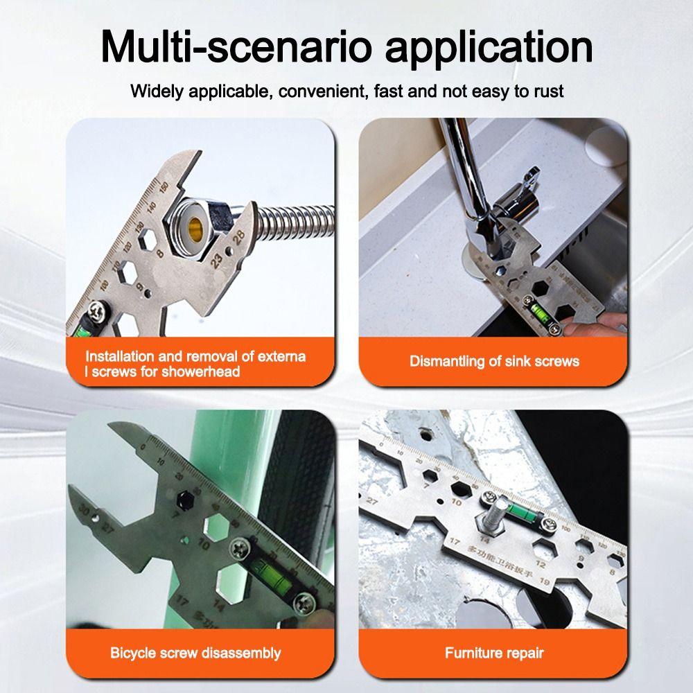 Stainless Steel Removal Wrench Shower Faucet Installation Tool Faucet Installation Repair Tool