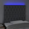 VidaXL LED Headboard Bedroom Furniture Single Bed Accessory Headboard Bed Frame Interior Dark Grey 3122751