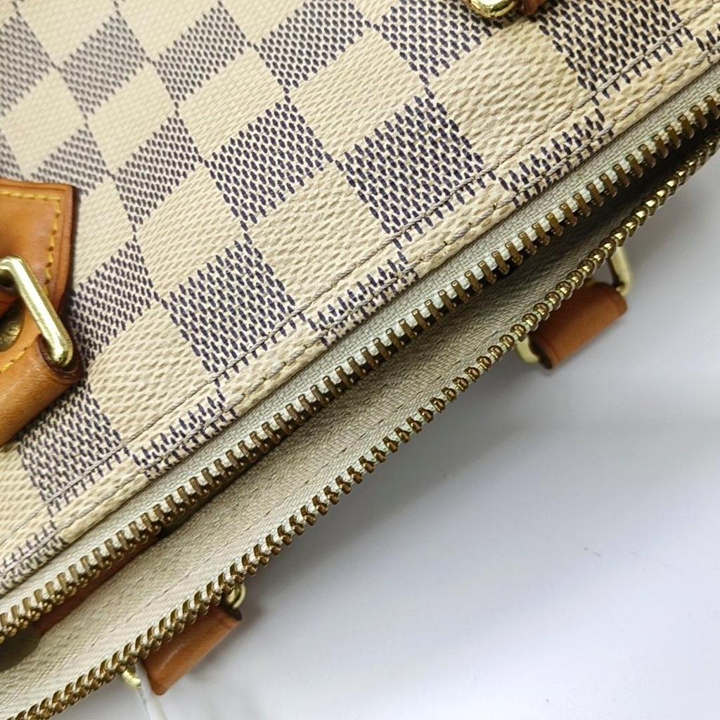 [Pre-Owned] Speedy Pillow Bag Classic Checkered No Shoulder Strap Canvas And Leather Shoulder Crossbody Tote Bag 25 - Fair #K1CE7Z