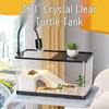 Turtle Habitat with Basking Platform & Filtration for Home-Raised Brazilian Turtles