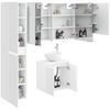 Bathroom Cabinet Set 5 pcs White 53 x 15.5 x 70 cm