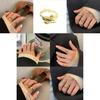 Elegant Korean Style S925 Open Adjustable Ring For Women With Unique Geometric Design