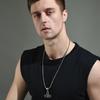 Cool Fox Head Pendant Necklace For Men Retro European American Hip Hop Style Fashion Jewelry
