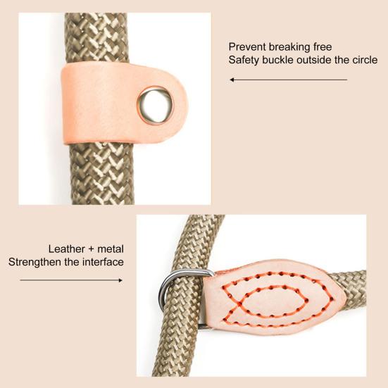 Поводки для собак, прочный нейлоновый поводок для собак среднего размера, поводок для дрессировки без натяжения для контроля ходьбы