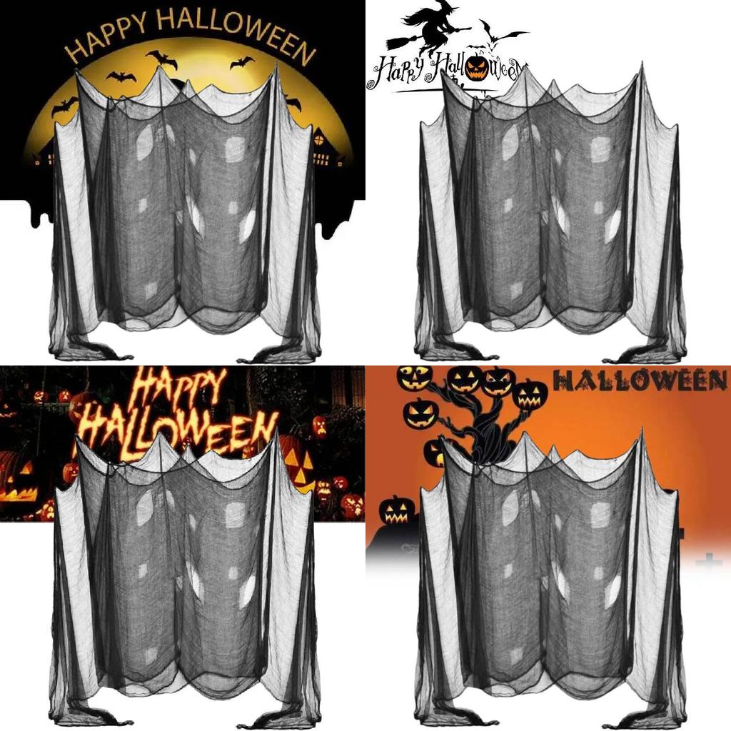 Spooky Halloween Haunted House Decor Gauze Multicolor 2x5m Hanging Props Fabric