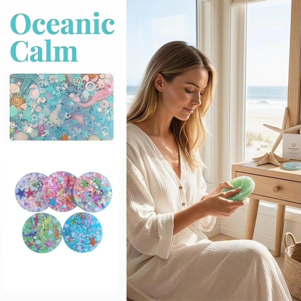 Ocean Themed Skin Picking Fidget Toy Kawaii Picky Pad Sensory Fidget Toy Sensory Anxiety