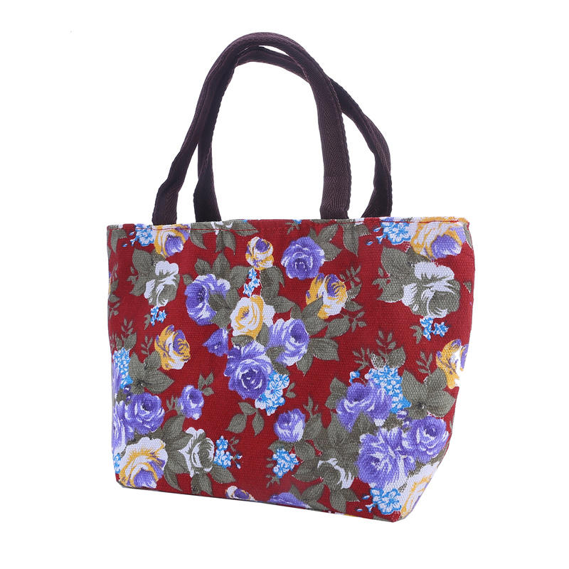 Винтажная сумка-тоут с принтом для женщин, модная, большой вместимости, для покупок, на плечо, ручная сумка