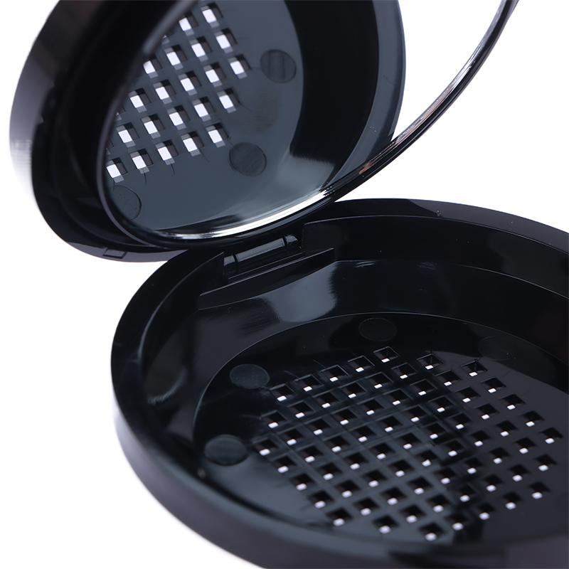 Круглая двухслойная пустая коробка на воздушной подушке с зеркалом, румяна, тени для век, пустая коробка, аксессуары для макияжа, дорожные аксессуары, косметичка