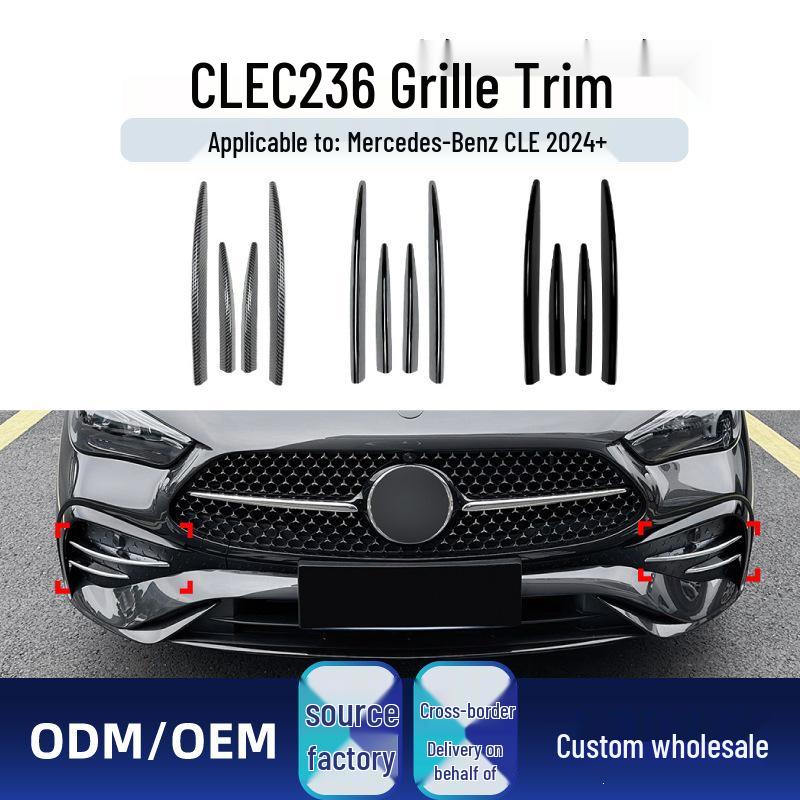 Mercedes-Benz C-Class Front Lip, Grille, Side Skirts, Rear Diffuser, Tailpipe Trim, Tail Wing Modifications