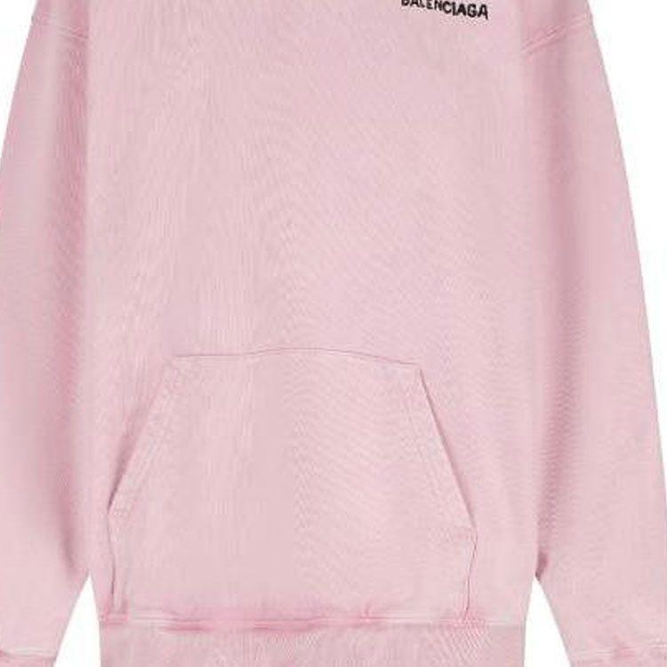 Balenciaga Худи средней посадки 'Выцветший розовый/Черный' 578135TOVO63204