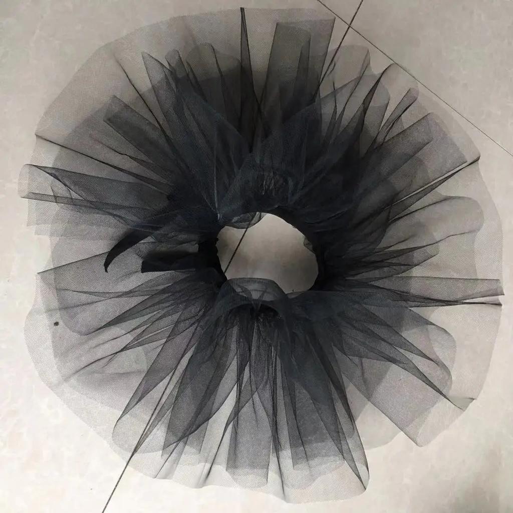 Идеальное сочетание Хэллоуин Сетчатый Стенд Поддельные Воротники Женские Плиссированные Оборки Ложные Воротники Рубашка Платье Свадебная Вечеринка Шарф-Воротник Шарф на Шею