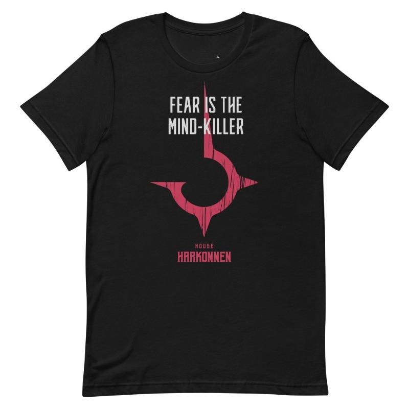 Dune Fear is the MindKiller Индивидуальная футболка с коротким рукавом Новые поступления Весна-Лето Обычная посадка Повседневная Уличная одежда