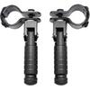 M8 Motorcycle Foot Rests Fit 1.22-1.29In Motorbike Brackets Foldable Foot Pegs Front Footpeg Rear Footpeg Anti-Skid Rearsets Folded Footrest 90