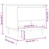 Coffee Table White 50 x 46 x 50 cm Particleboard