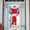 Christmas Hanging Santa Suit From On The Gutter Roof Outdoor Decoration Big 170CM 5.57FT