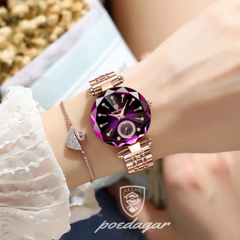 POEDAGAR Luxury Watches For Ladies Top Brand Stainless Steel Waterproof Quartz Female Wrist Watch Relogio Feminino Girl Gift