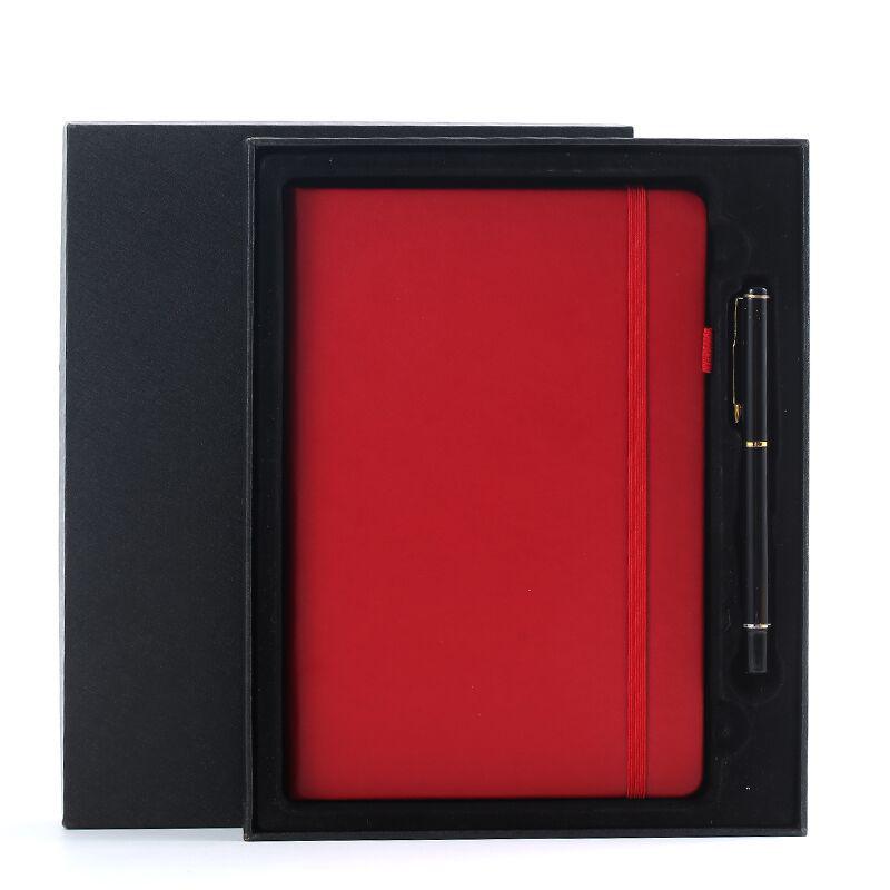 «Блокнот формата А5 в твердом переплете с полиуретановым ремешком, настраиваемым логотипом, свежим и простым дизайном»