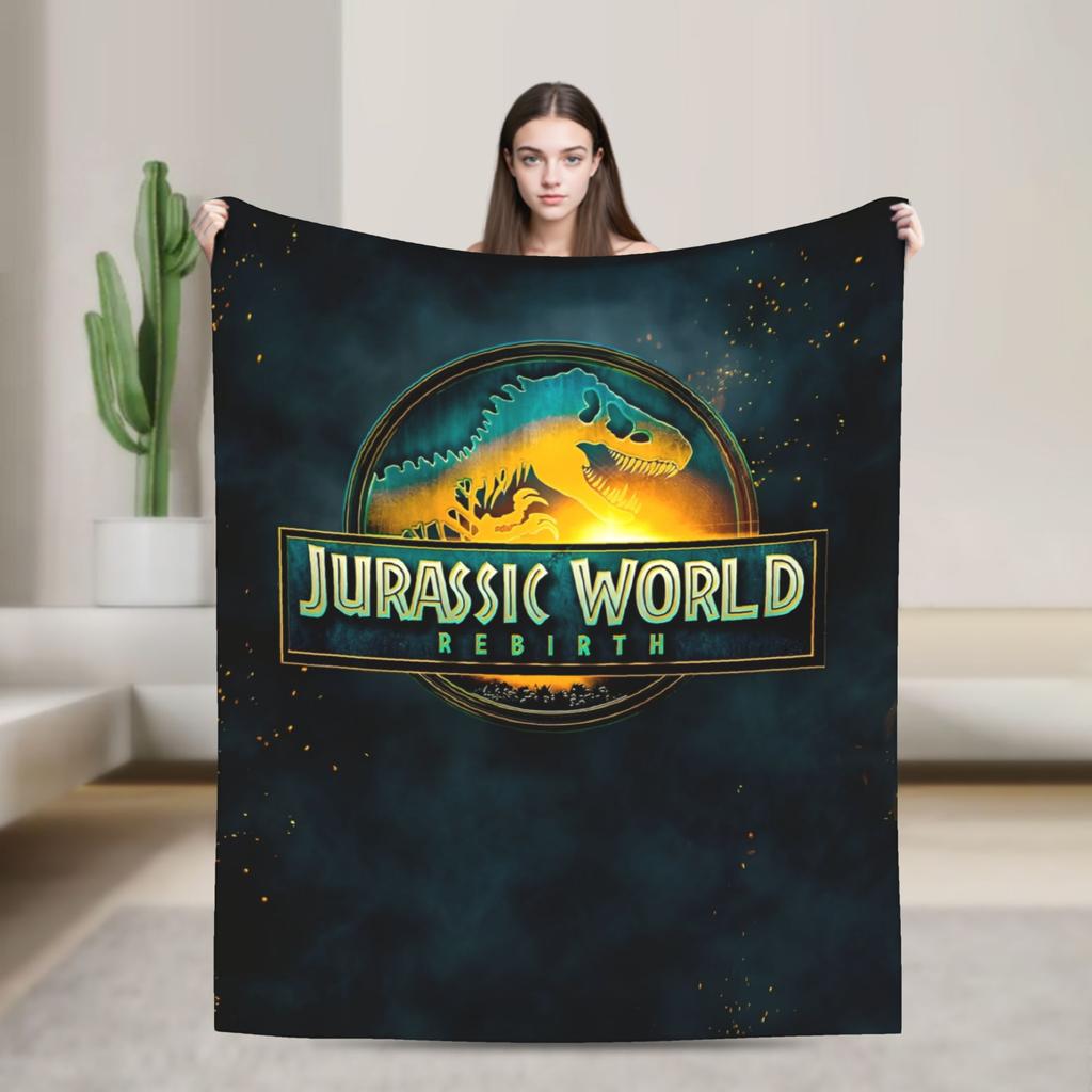 Юрское Возрождение Спинозавр Атака Мир Пледы Динозавр Флис Забавный Теплый Плед для Покрывала Осень/Зима Открытый