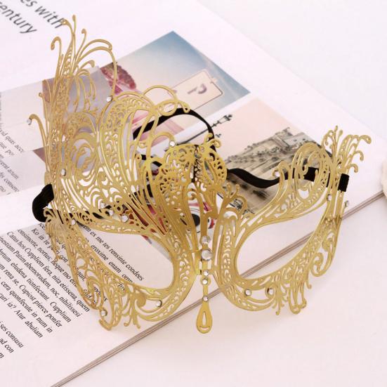 Маскарадная подушка для лица, маскарадный костюм Марди Гра, металлическая подушка для глаз со стразами на Хэллоуин для карнавала, вечеринки, сувениры