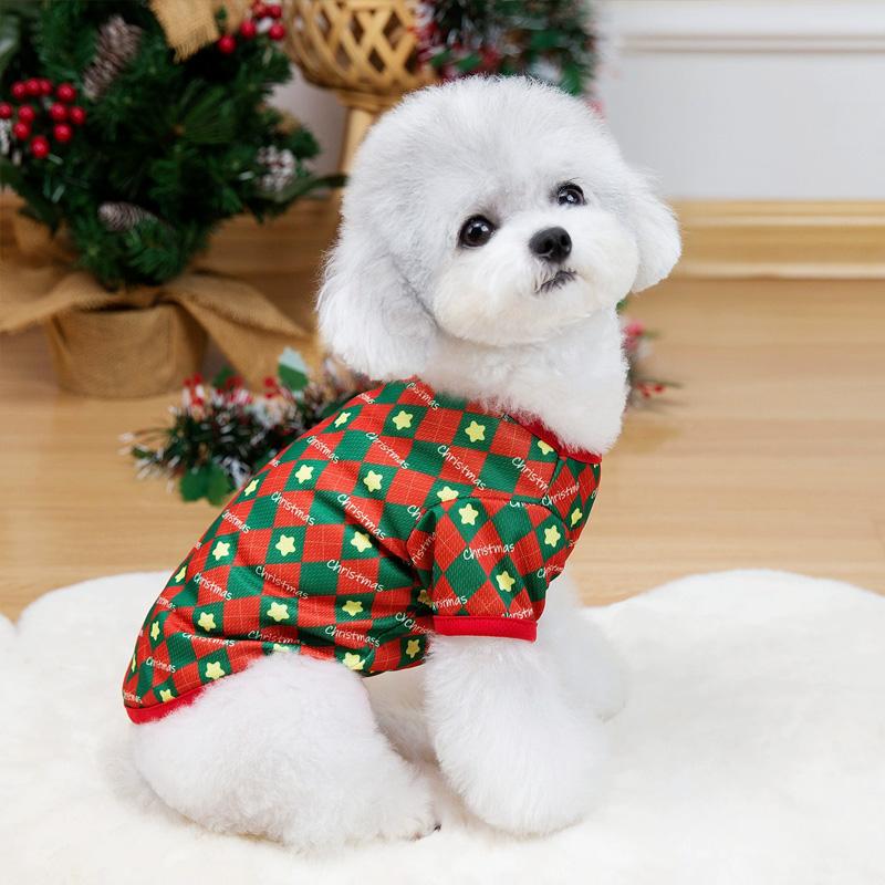 1PC Sweatshirt Cute Pullover For Small Medium Dogs Holiday Gifts Winter Dog Clothes Christmas
