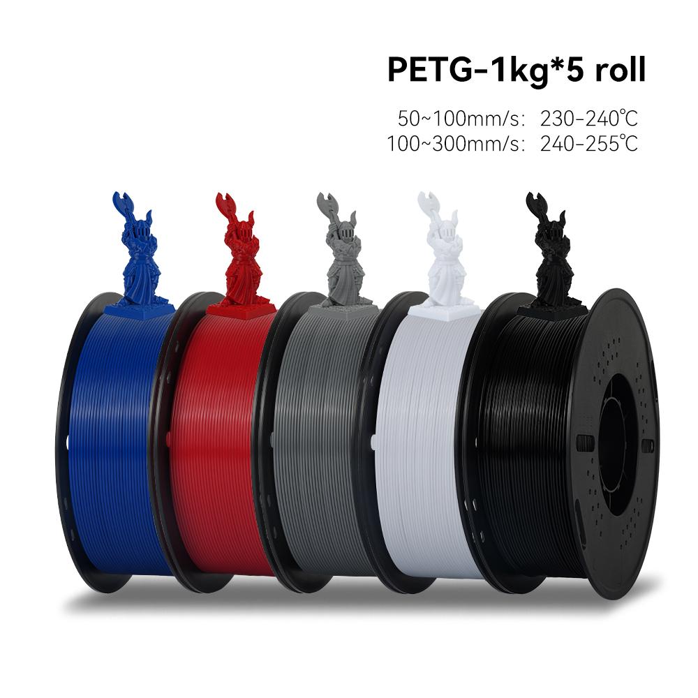 KEEPANG 5KG PETG 3D Printer Filament 1.75mm High Toughness Neatly Wound 3D Printing Material DIY Crafts Tools for 3D Printer