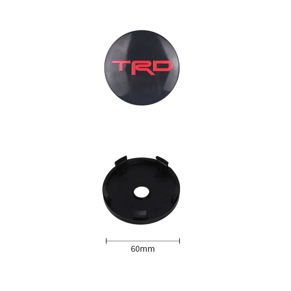 Toyota 2026 New Hub Caps 4Pcs 60MM Car Wheel Center Hub Caps Badge Tire Rim Covers Toyota TRD Corolla Avalon Car Sticker