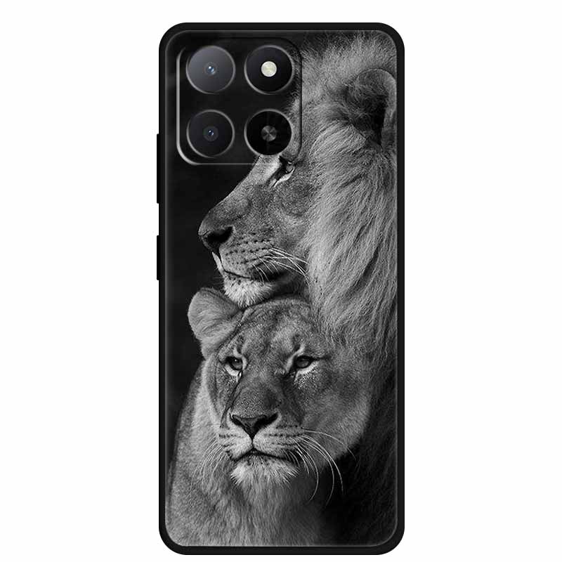 Чехол для ZTE Blade A55 A35 Животные Мягкий Силикон ТПУ Чехлы для Телефона Задняя Крышка для ZTE Blade A35 BladeA55 Волк Ударопрочный Крутой Capa