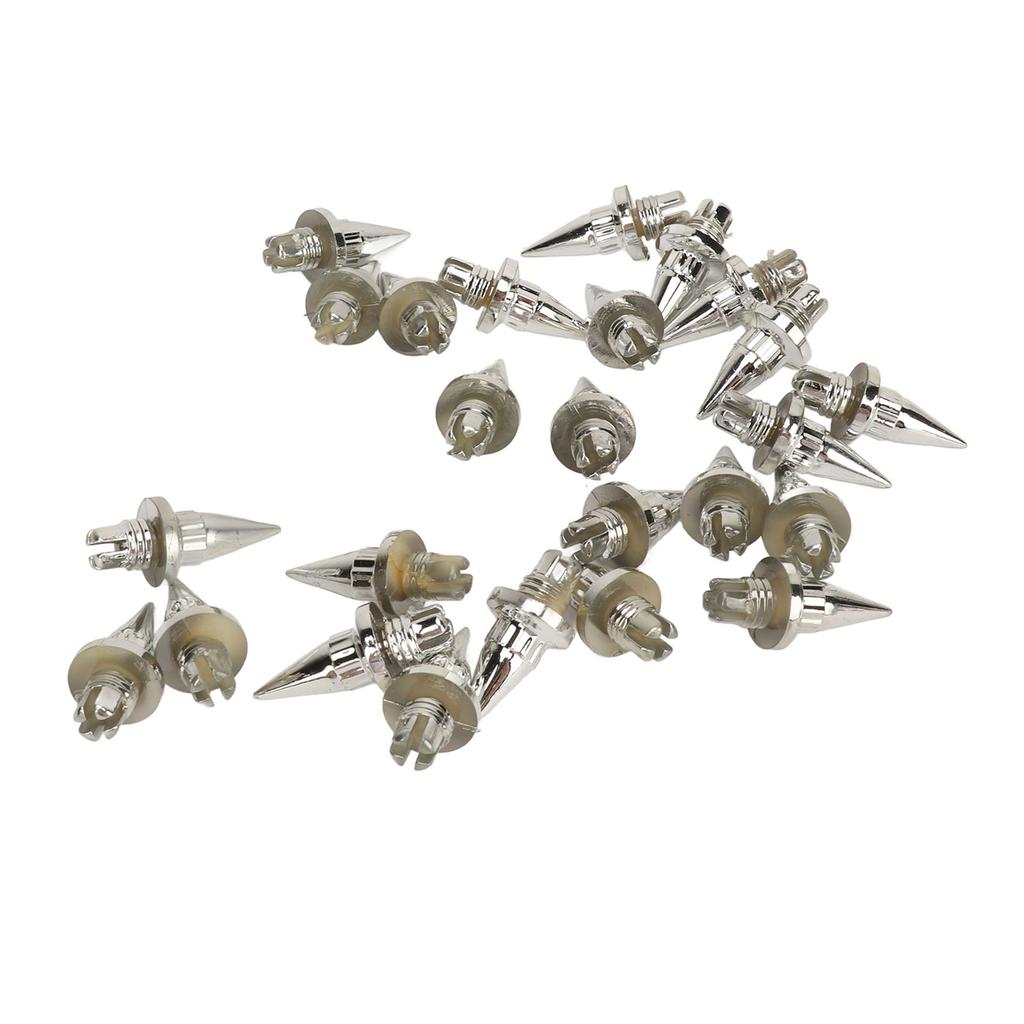 25Pcs Wheel Rivet Nut Stylish Look Easy Installation Spike Wheel Lip Rivet Nut for Wheels with Plastic Faux Rivets