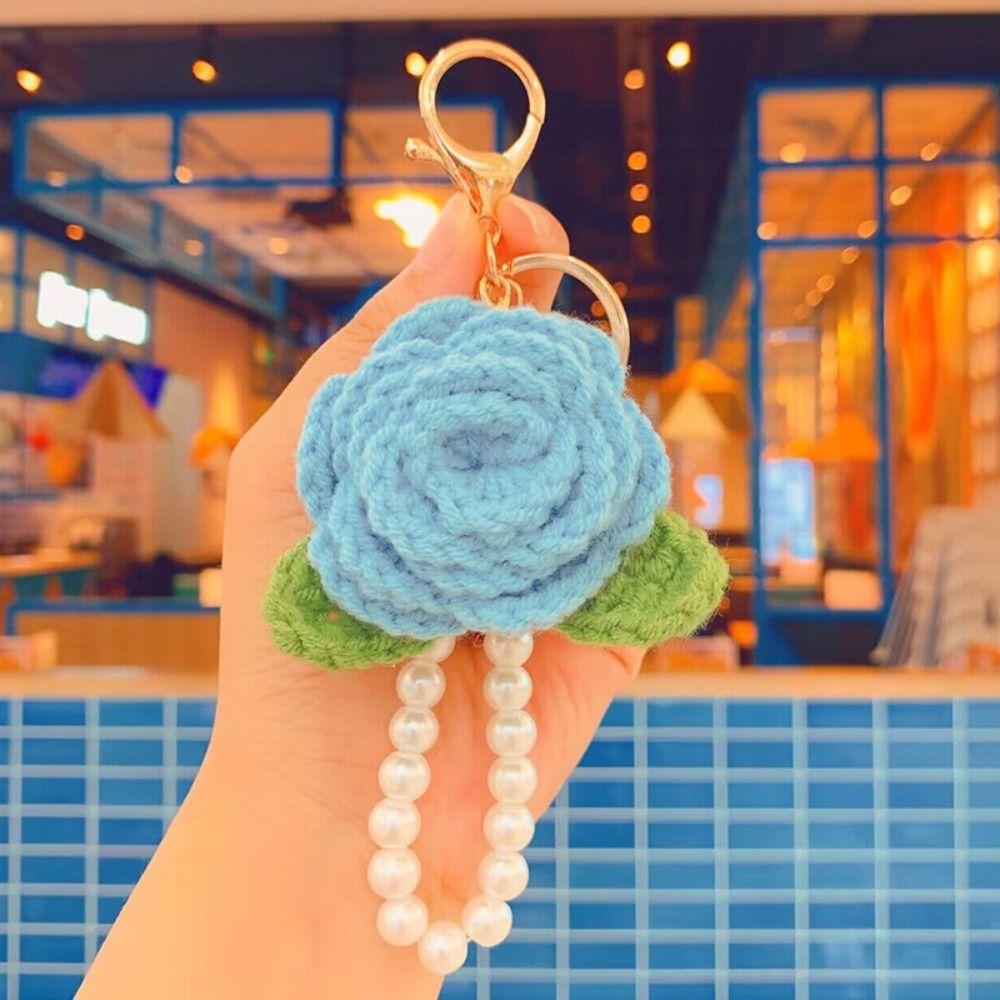 Уникальный брелок с жемчужным цветком, брелок с подвеской в виде камелии, брелок с розой и камелией для женщин