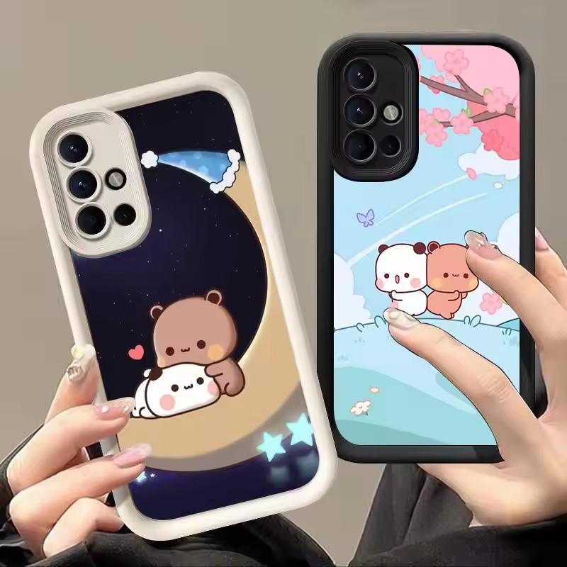 Милый чехол BUBU DUDU для пары для Samsung Galaxy Чехол S24 S23 S22 S21 Ultra Plus A55 A54 A53 A52 A35 A25 A15 5G Телефон Y2k Чехол