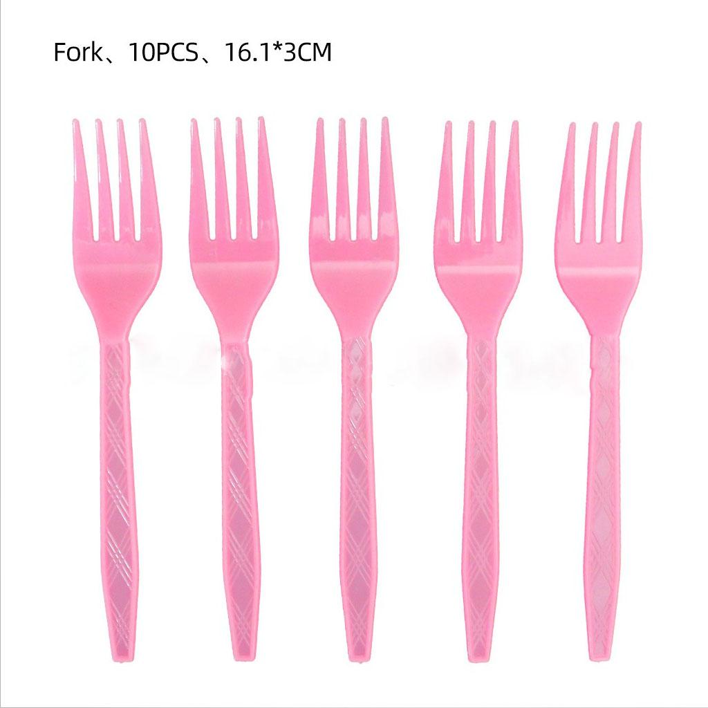 10 шт. Розовая одноразовая посуда для девочек в стиле сладостей Розовые бумажные тарелки для конфет Салфетки для вечеринок Счастливые девушки Сладости Товары для дня рождения