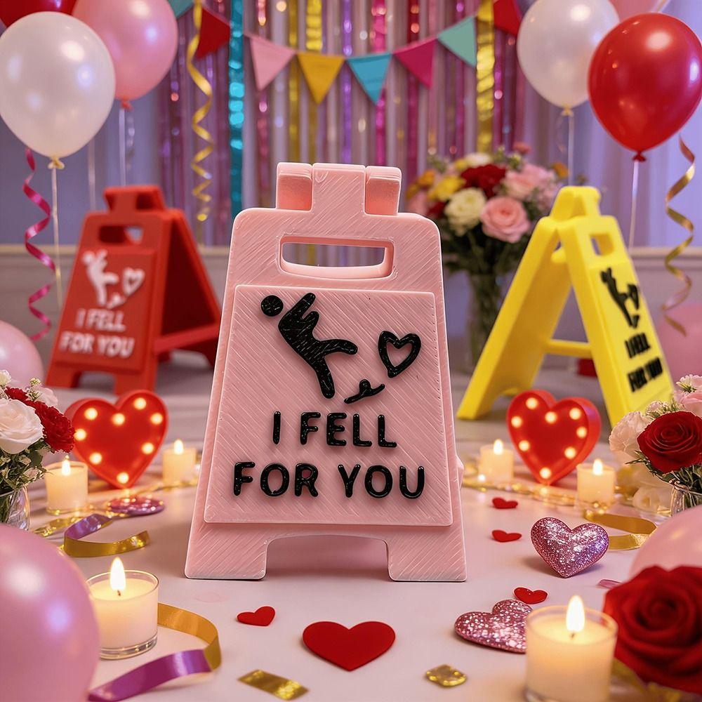 Desktop Ornament Falling In Love Signboard Mini Size Love Letter Romantic Sign Spouse Gift