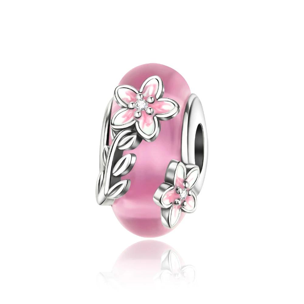 Новинка Оригинальные Розовые Шармы Медные Шармы-Бантики Шармы-Бабочки Шармы-Цветы Подходят для Ожерелий Браслетов Для Женщин DIY Изысканные Ювелирные Изделия Подарок