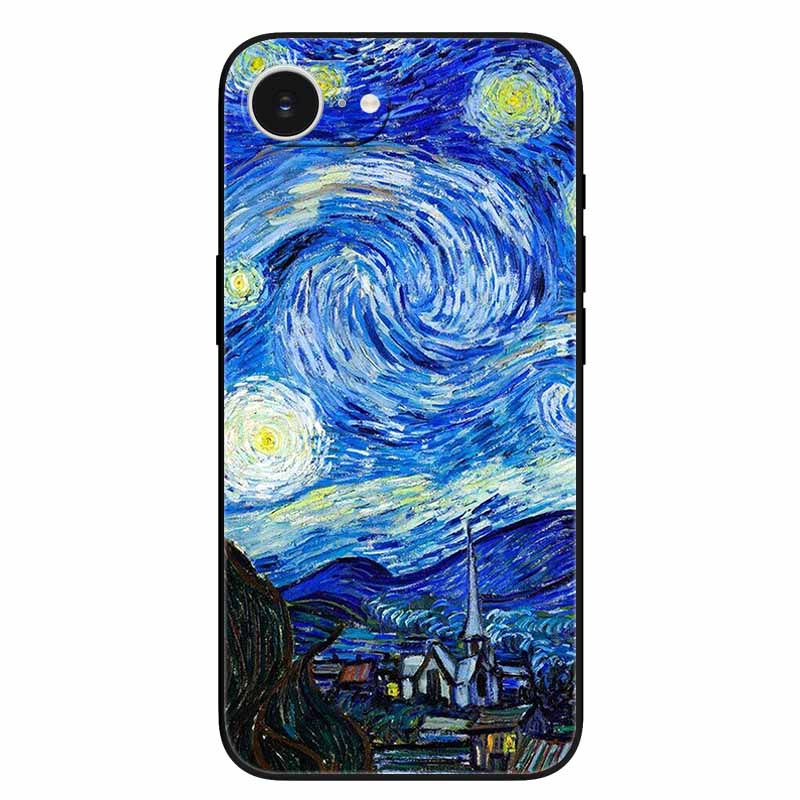 For iPhone 16e Case Soft Silicone Flowers 3D Relief Cover for iPhone 16e 2025 Black Phone Cases Funda On for Iphone16e 16 e Cool