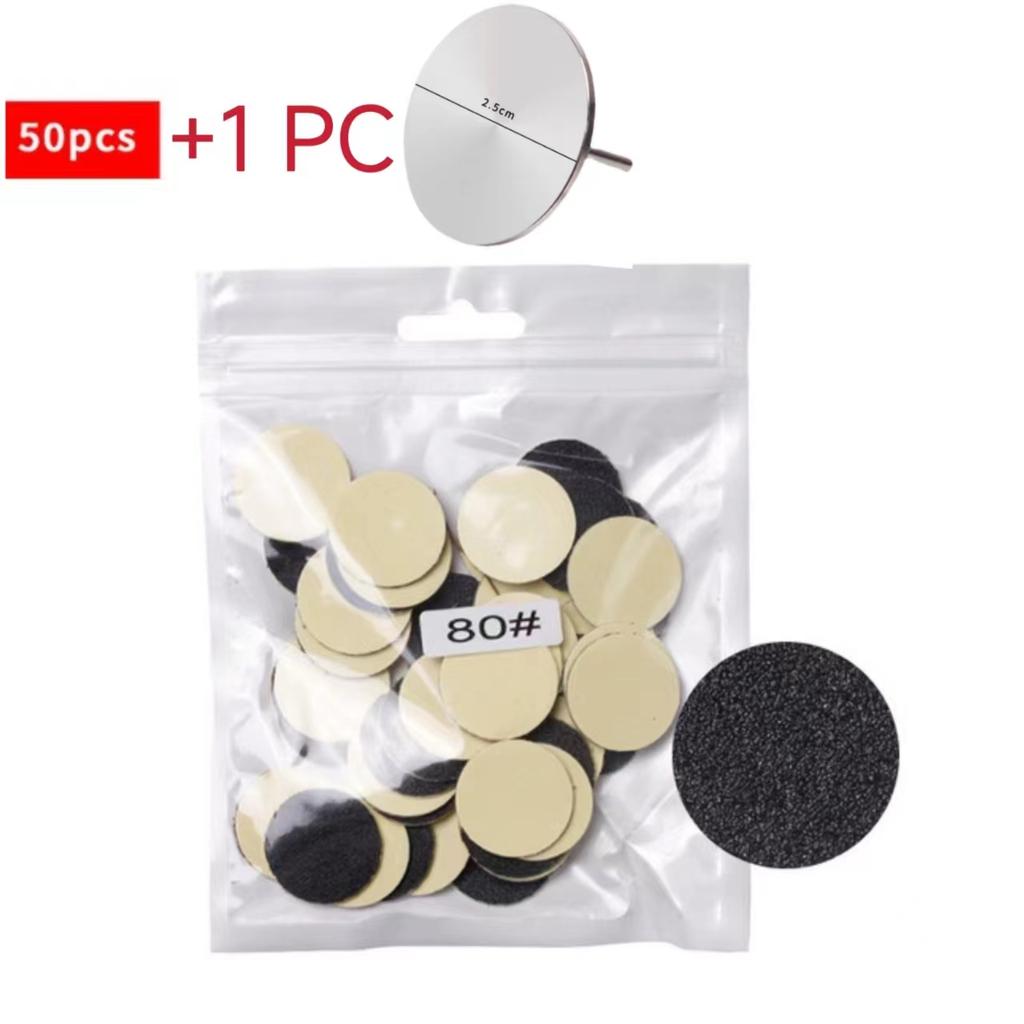 25 мм наждачная бумага для омертвевшей кожи ног, умная пилка для педикюра, гибкий шлифовальный диск, инструмент, сменные насадки, пилки для кутикулы, мозоли