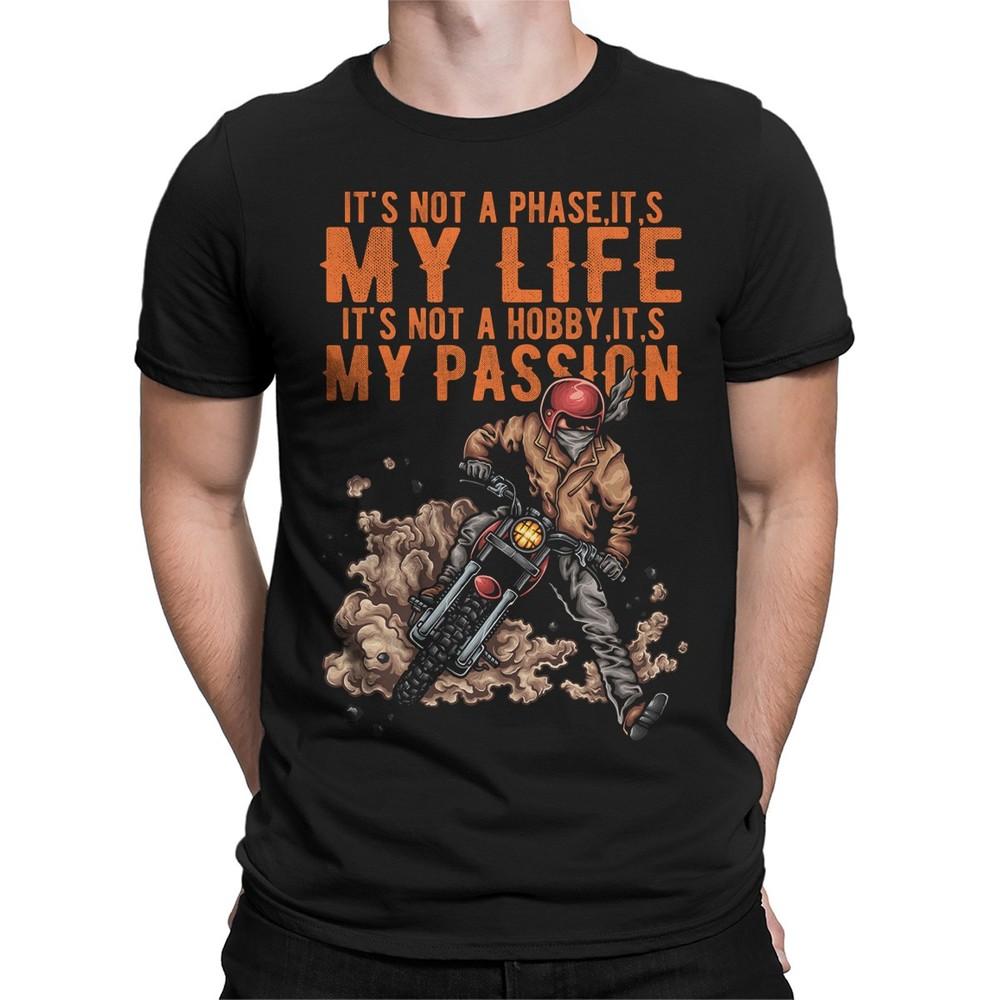 Biker Lovers Mens TShirt Motorbike Motorcycle Funny Skull Tee Top