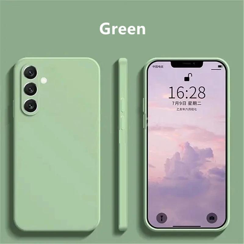 A55 A35 A15 A05S Case Luxury Matte Liquid Silicone Soft Phone Cases For Samsung Galaxy S24 S23 Ultra Plus FE A05 A05S A15 A35 A55 5G Shockproof Cover