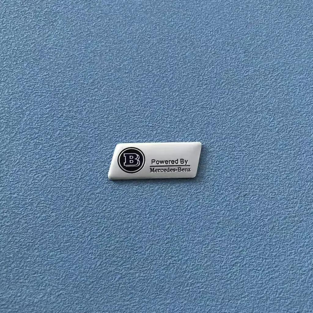 BQAZ9 1.6x4cm Aluminium Car Emblem Stickers Decor Decals Interior For Mercedes Benz AMG Brabus Maybach Smart W203 W206 W108 W124 W126