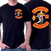 Мужская футболка Bandidos Motorcycle Club с круглым вырезом, хлопковая, оверсайз, уличная, Y2k, мужская, черная, летняя мода, европейский размер, топ