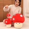 Cartoon Cute Expression Little Mushroom Doll Plush Toy Red Mushroom Doll Girl Bag Keychain Pendant