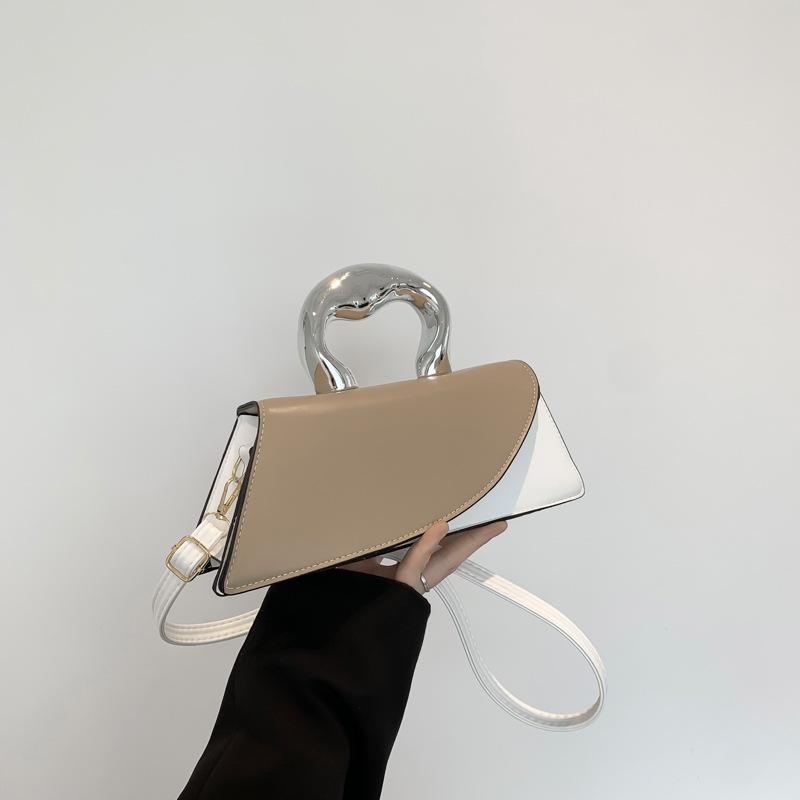 Сочетание цветов новая модная текстура 225 контрастных цветов весенняя повседневная простая сумка-мессенджер металлическая портативная маленькая квадратная сумка женская