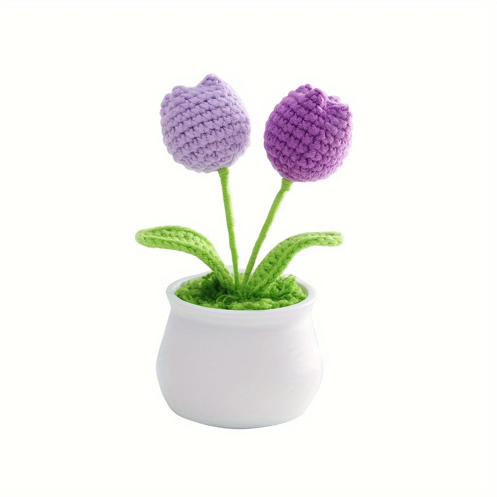 Горшок для тюльпанов ручной работы, реалистичный дизайн с имитацией цветка, идеальный подарок для девушки, родственников, друзей, яркий красочный дом и вечеринка