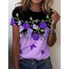 Women's T-shirt 3d Flower Graphic Tee Korean Fashion Short Sleeves O-neck Clothing Leisure Harajuku Shirt Summer Tops
