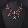 Crystal Gemstone Short Collarbone Necklace Exaggerated Retro Fashion Women'S Accessories