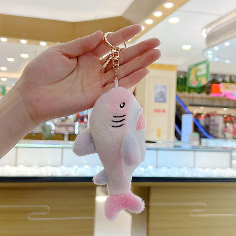  Подвеска в виде радужной акулы, плюшевая игрушка, милые красочные глубоководные сказочные существа, красивая сумка, классный декоративный брелок, подарок на день рождения