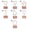 10pcs High Quality Cat Heart Cactus Stationery Book Paper Clip Office Supplies Metal Binder Clips