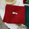 Solid Color Scarf Knitted Scarf for Women Korean Winter New Couple's Men's and Women's Style